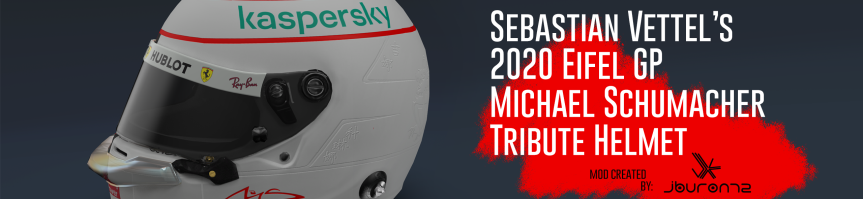 2020 Eifel GP Sebastian Vettel “Michael Schumacher Tribute” Helmet